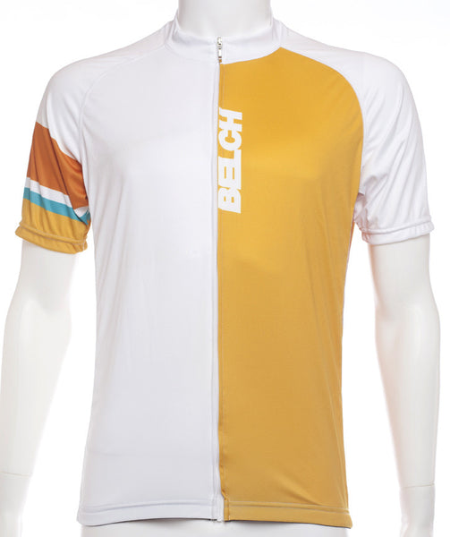 Orange Retro Cycling Jersey Front